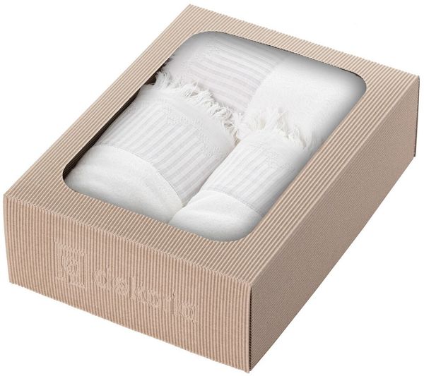Dekoria Handtuch-Set Trevor 3 Stck. white grey