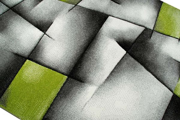 TeppichHome24 Teppich Designer Teppich mit Konturenschnitt in grün weiß grau schwarz, rechteckig