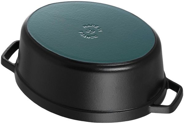 Staub La Cocotte 31cm oval, schwarz, Gusseisen Auflaufformen + Bräter Bild 2