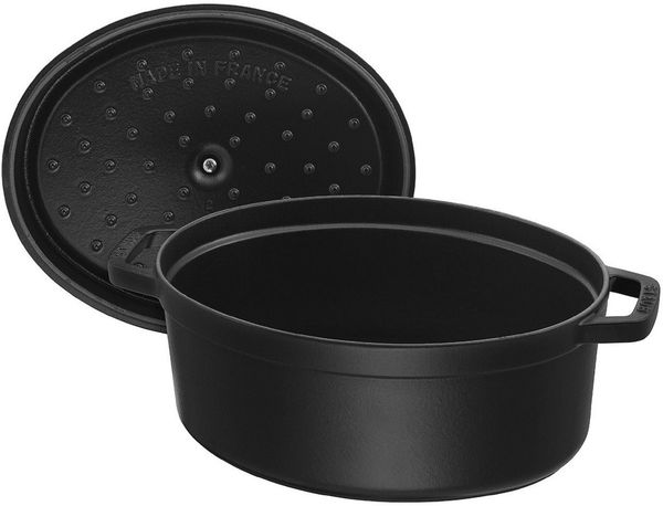 Staub La Cocotte 31cm oval, schwarz, Gusseisen Auflaufformen + Bräter Bild 3