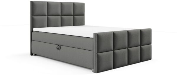 Best for Home Boxspringbett mit Bettkasten Trinity K 2 Lux inkl. 7 cm Topper (140x200 160x200 180x200 200x200 cm), Verschiedene Liefermöglichkeiten, TOP Preis-Leistungs-Verhältnis