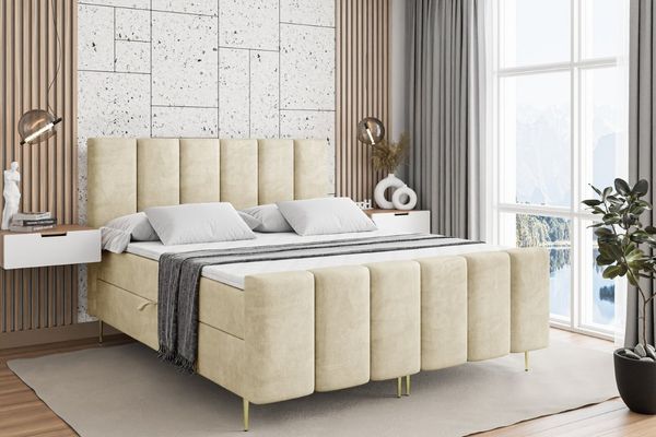 ALTDECOR Boxbett BOXI1-F-Z (Multipocket-Matratze H4, H3 Matratze Bonellfederung, Topper, Kopfteil)