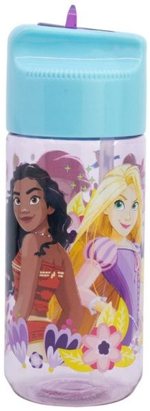 Storline Trinkflasche Disney Princess für Kinder 430 ml mit praktischem Strohhalm