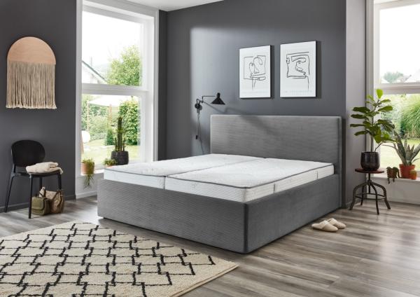 Calgary Polsterbett Cordstoff 200cm x 180cm x 42cm