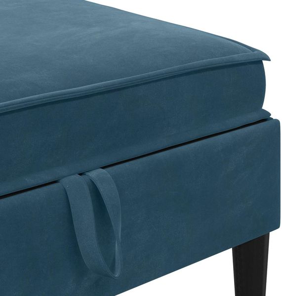 vidaXL Wohnzimmergarnitur mit Kissen mit Speicher 6 pcs Blau Samt 3413772 Bild 7