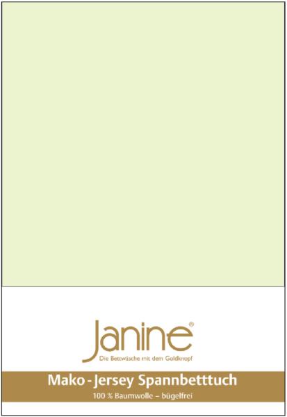 Janine Mako Jersey Spannbetttuch Bettlaken 180 - 200 x 200 cm OVP 5007 06 limone