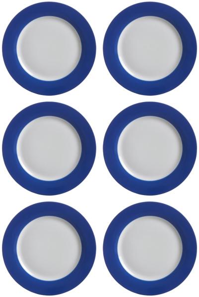 Ritzenhoff & Breker DOPPIO Dessertteller 20 cm indigo blau 6er Set