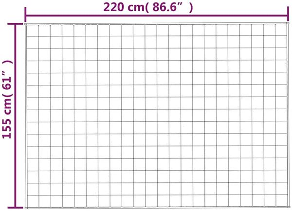 vidaXL Gewichtsdecke Stoff, 1x Gewichtsdecke, Blau, 155x220 cm, Stoff, 11 kg Bild 7