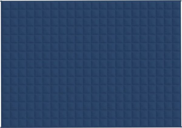 vidaXL Gewichtsdecke Stoff, 1x Gewichtsdecke, Blau, 155x220 cm, Stoff, 11 kg Bild 3