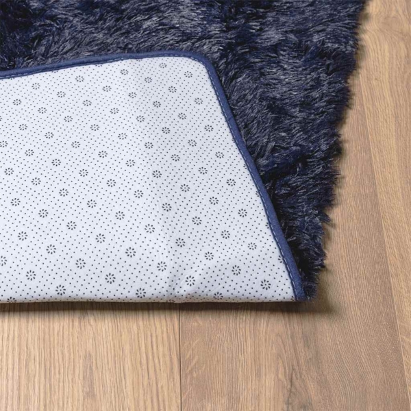 vidaXL Teppich Shaggy Hochflor NAVARRA Marineblau 200x200 cm Polyester 4102883 Bild 5
