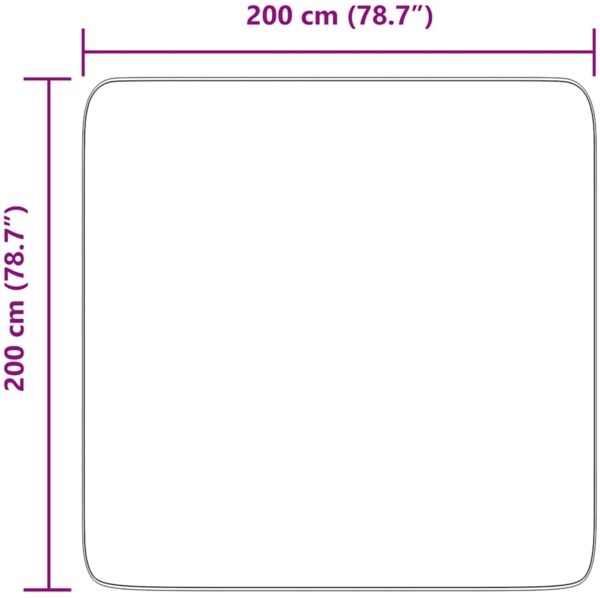 vidaXL Teppich Shaggy Hochflor NAVARRA Marineblau 200x200 cm Polyester 4102883 Bild 9