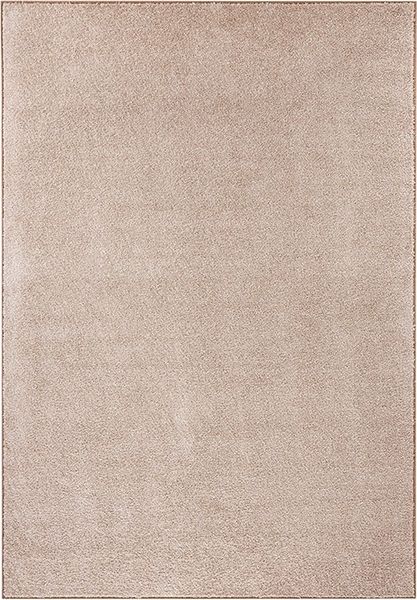 Kurzflor Teppich Pure Uni Taupe Creme - 140x200x1,3cm