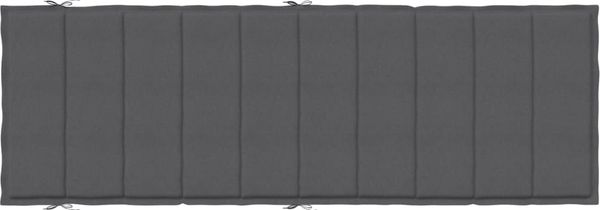 vidaXL Sonnenliegen-Auflage, Oxford-Gewebe , Melange Anthrazit, 3 x 186 x 58 cm Bild 6