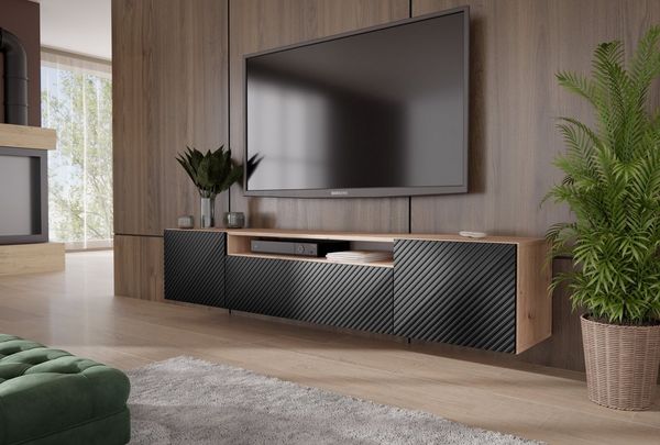 ALTDECOR Lowboard NADO-W (TV-Schrank, TV Möbel, TV Cabinet, Fernsehtisch bodenstehend 200cm), Fernseher schrank, TV Kommode, TV Tisch, TV Sideboard, TV Boar