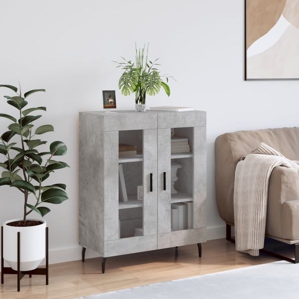 vidaXL Sideboard Betongrau 69,5x34x90 cm Holzwerkstoff 827808