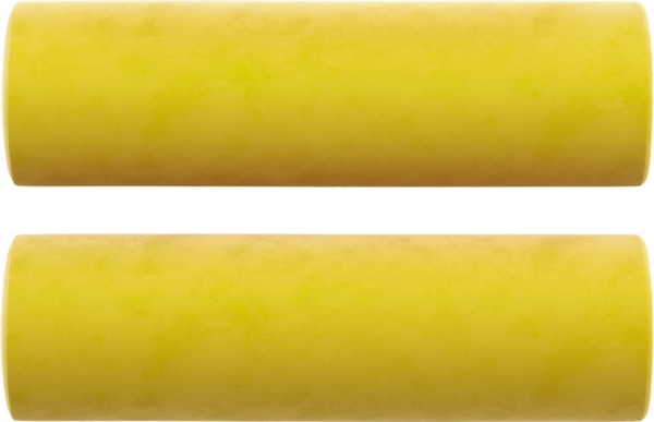 vidaXL Zierkissen 2 Stk. Gelb Ø15x50 cm Samt 349515