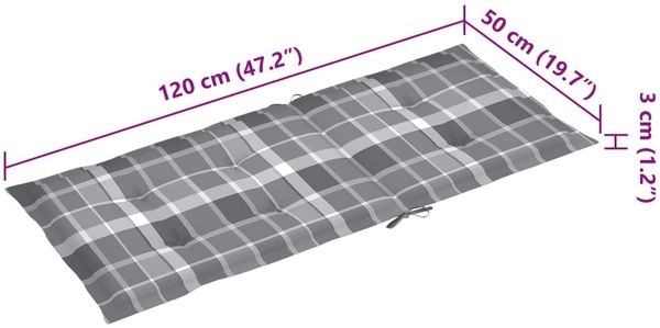 vidaXL Hochlehner Verstellbar 4 Stk. mit Auflagen Massivholz Akazie 3065391 Bild 11