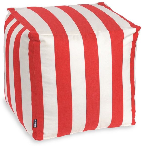 H.O.C.K. Sitzhocker H.O.C.K. Classic Streifen Outdoor Bean Cube Pouf 40 x 40 x 40 cm Farben, Hocker, Sitzhocker, Pouf Hocker, Barhocker - wetterfest, vielseitig
