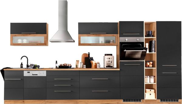 KOCHSTATION Küchenzeile KS-Wien, Breite 440 cm, ohne E-Geräte
