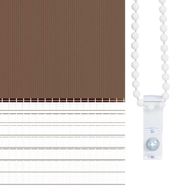 vidaXL Doppelrollo Braun 60x150 cm Stoffbreite 55,9 cm Polyester 4014331 Bild 9