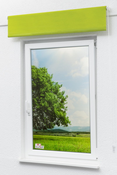 Lysel Outlet - Basisrollo Tageslicht Gelbgrün, (B x H) 82.50cm x 175cm in grün/gelbgrün Bild 5