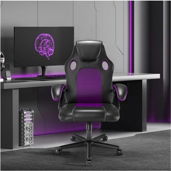 HTI-Living Drehstuhl Bürostuhl Eco Daytona Lila (Stück, 1 St), Gaming Stuhl Drehstuhl Schreibtischstuhl