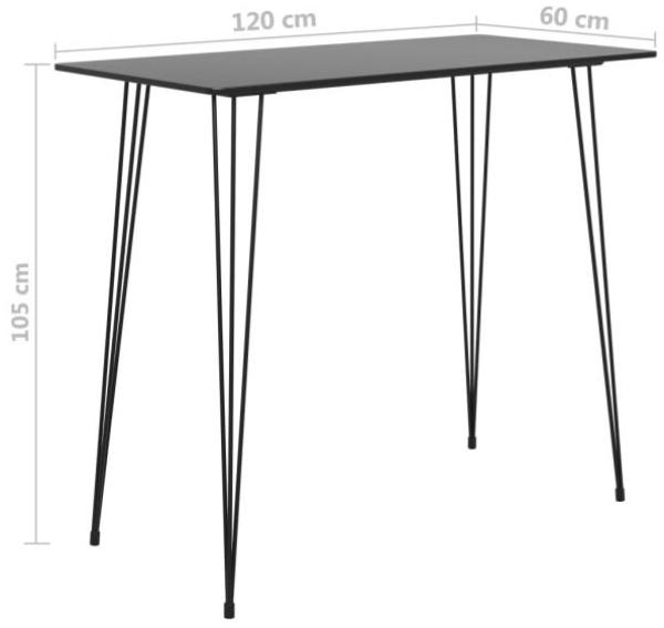 vidaXL 7-tlg. Bar-Set Schwarz und Weiß [3057388] Bild 8