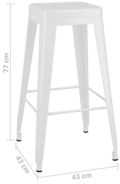 vidaXL 7-tlg. Bar-Set Schwarz und Weiß [3057388] Bild 9