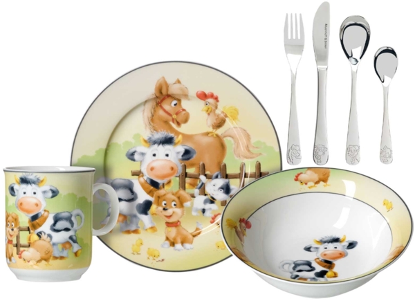 Ritzenhoff & Breker HOFTIERE Kindergeschirr mit Besteck