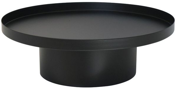 Grafelstein Tablett Dekotablett NORDIC schwarz aus Metall D30cm Dekoplateau schlicht Table