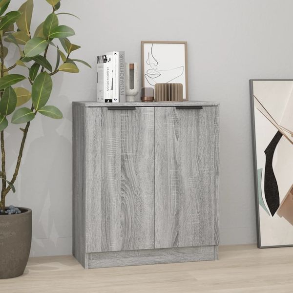 Sideboard Grau Sonoma 60 x 30 x 70 cm Holzwerkstoff [816983]