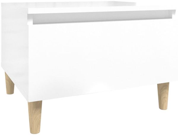vidaXL Beistelltische 2 Stk. Hochglanz-Weiß 50x46x35 cm Holzwerkstoff 819505 Bild 7