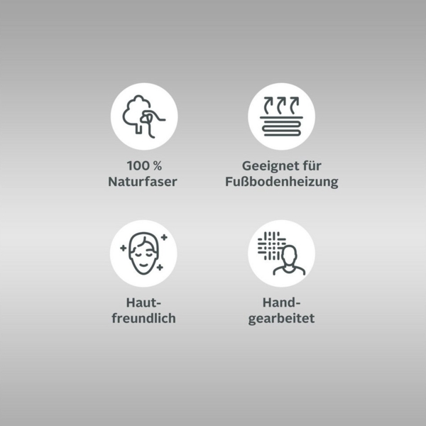 THEKO Wollteppich Gabbeh Motiv, Handgefertigt, Teppich, Tiermotiv, reine Wolle, rund, Höhe: 14 mm, reine Wolle, Wohnzimmer, Schlafzimmer, Esszimmer Bild 2