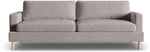 Micadoni Sofa Aliya 4-Sitzer Samt Warmes Grau