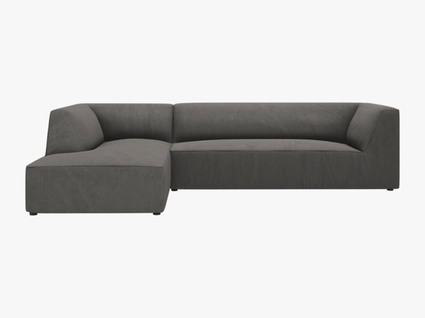 Micadoni 4-Sitzer Modular Sofa Ruby Links Kord Scala Dunkelgrau