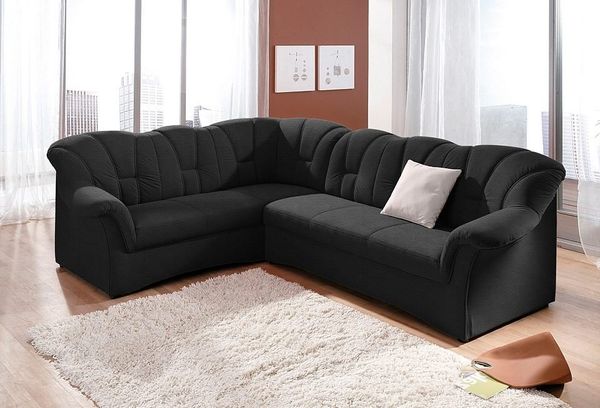 DOMO collection Ecksofa Papenburg B/T/H: 242/190/84 cm L-Form, wahlweise mit Bettfunktion, Langer Schenkel links oder rechts