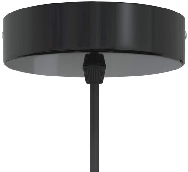 vidaXL Pendelleuchte Höhenverstellbar E27 Schwarz Glänzend Ø 22 cm 4103443 Bild 7