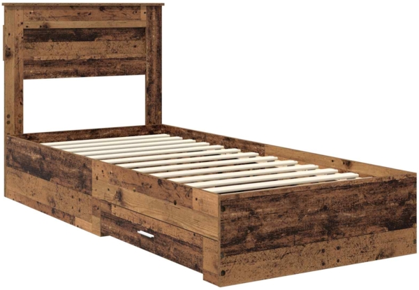vidaXL Bettrahmen mit Schubladen mit Kopfteil Holzwerkstoff 3410033 Bild 3