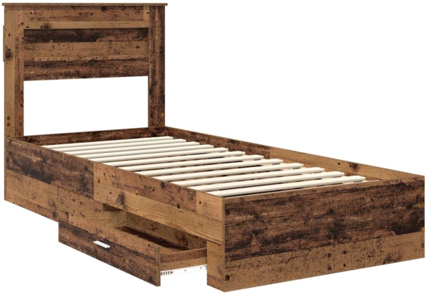 vidaXL Bettrahmen mit Schubladen mit Kopfteil Holzwerkstoff 3410033 Bild 4