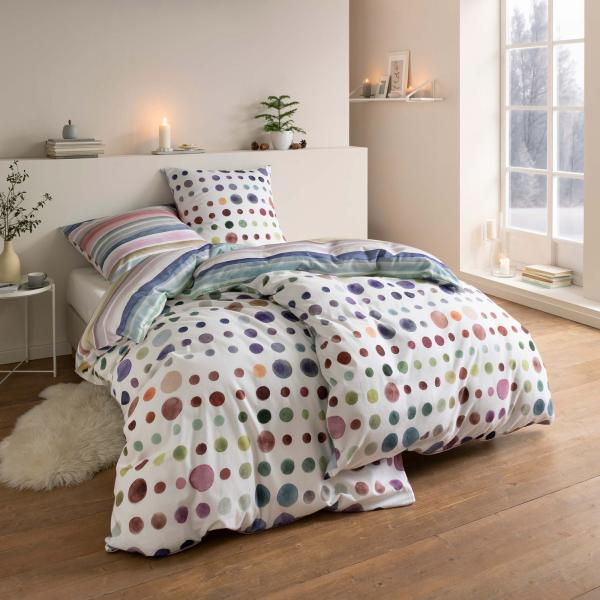Estella Bettwäsche Joy 4423 985 Multicolor Kuschelflanell 135 x 200 + 80 x 80 cm Bild 5