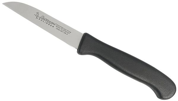 Burgvogel Gemüsemesser Kunststoffgriff Schwarz Küchenmesser 8 cm