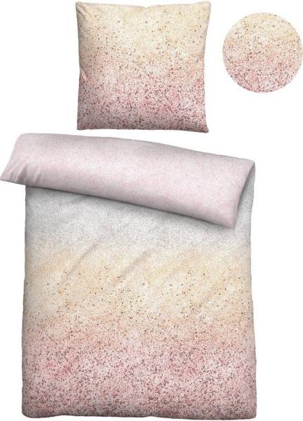 biberna Mako-Satin Bettwäsche 0614603 SPRENKEL, bunt, 1x 155x220 cm + 1x 80x80 cm