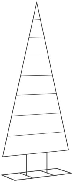 vidaXL Metall-Weihnachtsbaum für Dekorationen Schwarz 180 cm 4018955