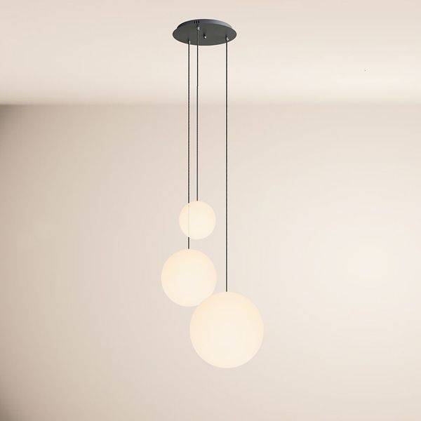 s.luce Orb 3-flammige Galerieleuchte Modular Weiß, Schwarz
