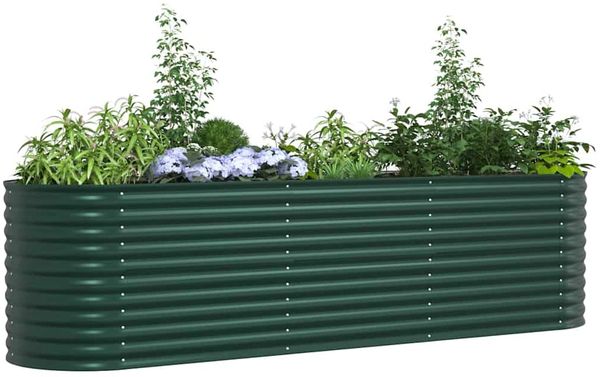 vidaXL Hochbeet Grün 320 x 80 x 81 cm Stahl 42008123 Bild 3