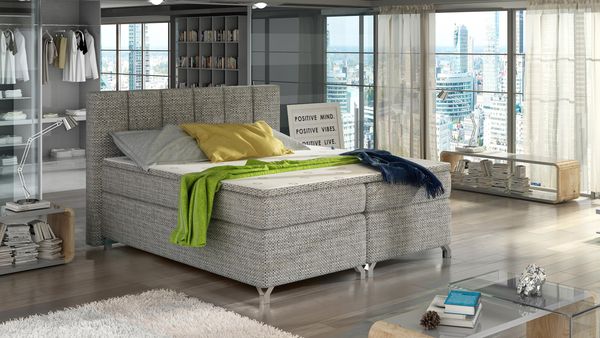 Wohnideebilder Basilio 160X200 Grau Boxspringbett BBO_01_1.6