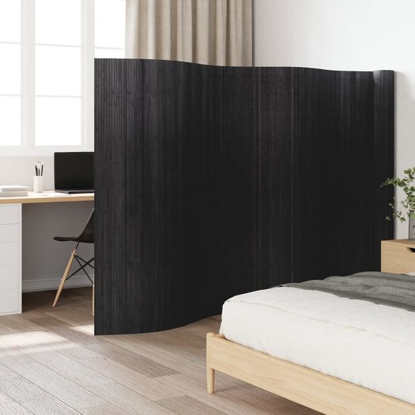 vidaXL Paravent Grau Breite 800 cm Höhe 165 cm Bambus 377015