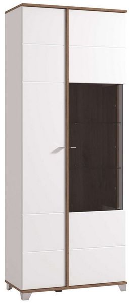 INOSIGN Vitrine Burgundy Vitrinenschrank, Standvitrine, Showcase Hochglanzfronten, Glastür, Komplettes Innenleben