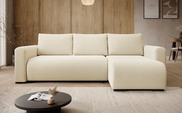 storez24 Ecksofa Tally, mit Bettkasten und Schlaffunktion, L-Form, bequem