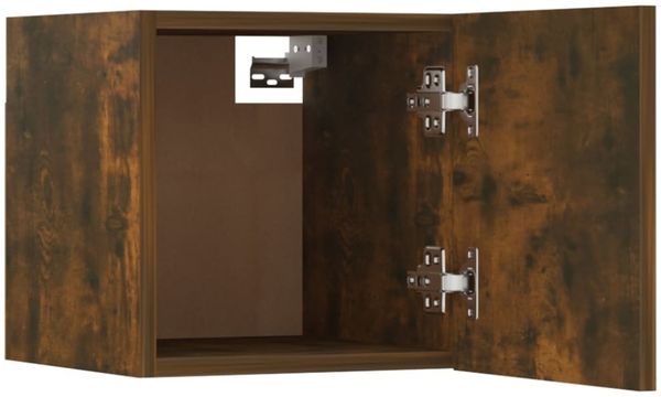 5-tlg. TV-Schrank-Set Räuchereiche Holzwerkstoff [3114251] Bild 2